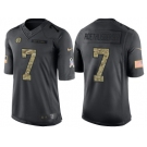 Nike Pittsburgh Steelers #7 Ben Roethlisberger Men's Stitched Black NFL Salute to Service Limited Jerseys