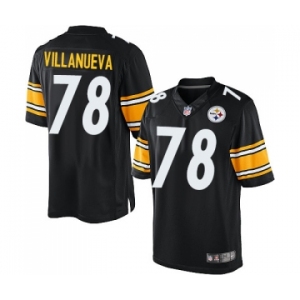 Nike Pittsburgh Steelers #78 Alejandro Villanueva Limited Black Team Color NFL Jersey