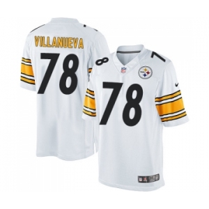 Nike Pittsburgh Steelers #78 Alejandro Villanueva Limited White NFL Jersey