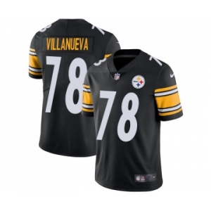 Nike Pittsburgh Steelers #78 Alejandro Villanueva Rush Limited Black Team Color NFL Jersey