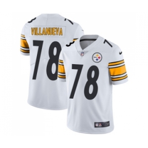 Nike Pittsburgh Steelers #78 Alejandro Villanueva Rush Limited White NFL Jersey