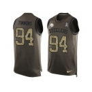 Nike Pittsburgh Steelers #94 Lawrence Timmons Green Men's Stitched NFL Limited Salute To Service Tank Top Jersey