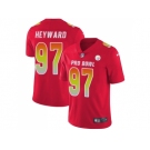 Nike Pittsburgh Steelers #97 Cameron Heyward Red Men Stitched NFL Limited AFC 2018 Pro Bowl Jersey