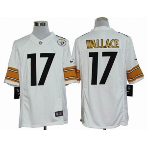 nike nfl jerseys pittsburgh steelers #17 wallace white[nike limited]