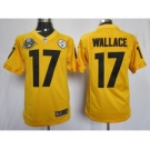 nike nfl jerseys pittsburgh steelers #17 wallace yellow[nike limited 80 anniversary]