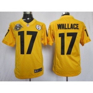 nike nfl jerseys pittsburgh steelers #17 wallace yellow[nike limited 80 anniversary]