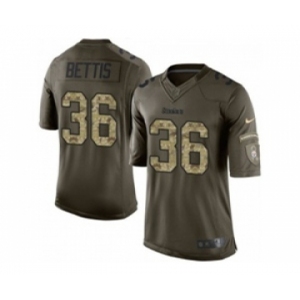 nike nfl jerseys pittsburgh steelers #36 bettis army green[nike Limited Salute To Service]