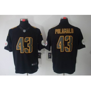 nike nfl jerseys pittsburgh steelers #43 polamalu black[nike limited]