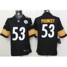 nike nfl jerseys pittsburgh steelers #53 pouncey black[nike limited]