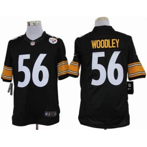 nike nfl jerseys pittsburgh steelers #56 woodley black[nike limited]