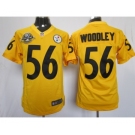 nike nfl jerseys pittsburgh steelers #56 woodley yellow[nike limited 80 anniversary]