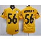 nike nfl jerseys pittsburgh steelers #56 woodley yellow[nike limited]