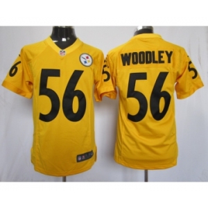 nike nfl jerseys pittsburgh steelers #56 woodley yellow[nike limited]