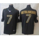 nike nfl jerseys pittsburgh steelers #7 roethlisberger black[nike impact limited]