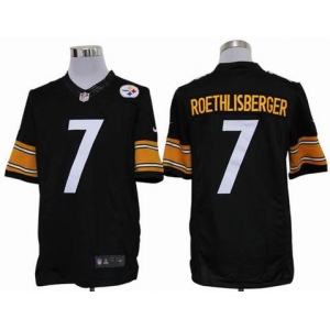 nike nfl jerseys pittsburgh steelers #7 roethlisberger black[nike limited]