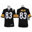 nike nfl jerseys pittsburgh steelers #83 miller black[nike limited]