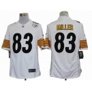 nike nfl jerseys pittsburgh steelers #83 miller white[nike limited]