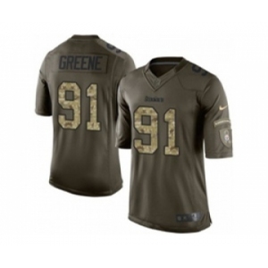 nike nfl jerseys pittsburgh steelers #91 kevin greene army green[nike Limited Salute To Service][greene]