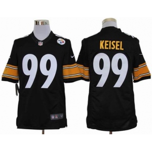 nike nfl jerseys pittsburgh steelers #99 keisel black[nike limited]