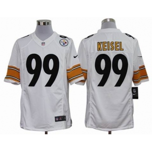 nike nfl jerseys pittsburgh steelers #99 keisel white[nike limited]