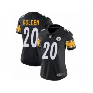 Women Nike Pittsburgh Steelers #20 Robert Golden Black Team Color Vapor Untouchable Limited Player NFL Jersey