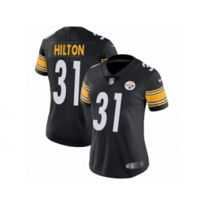 Women Nike Pittsburgh Steelers #31 Mike Hilton Black Team Color Vapor Untouchable Limited Player NFL Jersey