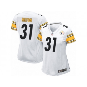 Women Nike Pittsburgh Steelers #31 Mike Hilton Game White NFL Jersey