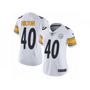 Women Nike Pittsburgh Steelers #40 Mike Hilton White Vapor Untouchable Limited Player NFL Jersey