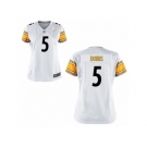 Women Nike Pittsburgh Steelers #5 Joshua Dobbs White Game Jerseys