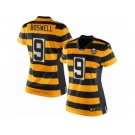 Women Nike Pittsburgh Steelers #9 Chris Boswell Elite Yellow Black Alternate 80TH Anniversary Throwback NFL Jersey