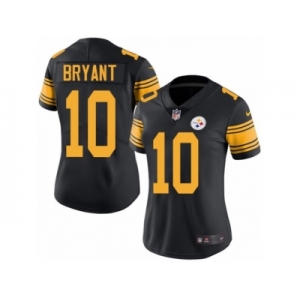 Women's Nike Pittsburgh Steelers #10 Martavis Bryant Limited Black Rush NFL Jersey