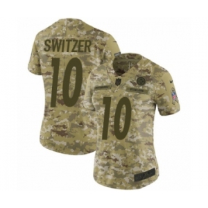 Women's Nike Pittsburgh Steelers #10 Ryan Switzer Limited Camo 2018 Salute to Service NFL Jersey