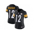 Women's Nike Pittsburgh Steelers #12 Terry Bradshaw Vapor Untouchable Limited Black Team Color NFL Jersey