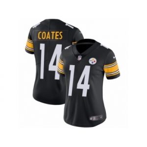 Women's Nike Pittsburgh Steelers #14 Sammie Coates Vapor Untouchable Limited Black Team Color NFL Jersey