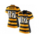 Women's Nike Pittsburgh Steelers #17 Eli Rogers Limited Yellow Black Alternate 80TH Anniversary Throwback NFL Jersey