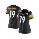 Women's Nike Pittsburgh Steelers #19 JuJu Smith-Schuster Limited Black Team Color NFL Jersey