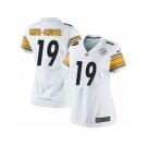 Women's Nike Pittsburgh Steelers #19 JuJu Smith-Schuster Limited White NFL Jersey