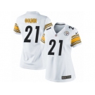 Women's Nike Pittsburgh Steelers #21 Robert Golden Limited White NFL Jersey