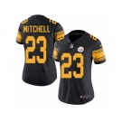 Women's Nike Pittsburgh Steelers #23 Mike Mitchell Limited Black Rush NFL Jersey