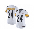 Women's Nike Pittsburgh Steelers #24 Coty Sensabaugh White Vapor Untouchable Limited Player NFL Jersey