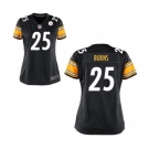 Women's Nike Pittsburgh Steelers #25 Artie Burns Black Team Color NFL Jersey