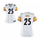 Women's Nike Pittsburgh Steelers #25 Artie Burns White NFL Jersey