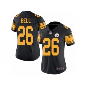 Women's Nike Pittsburgh Steelers #26 Le'Veon Bell Limited Black Rush NFL Jersey