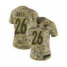 Women's Nike Pittsburgh Steelers #26 Le'Veon Bell Limited Camo 2018 Salute to Service NFL Jersey