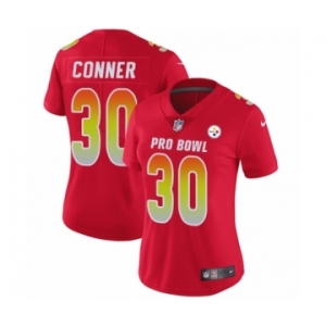 Women's Nike Pittsburgh Steelers #30 James Conner Limited Red AFC 2019 Pro Bowl NFL Jersey