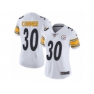 Women's Nike Pittsburgh Steelers #30 James Conner Limited White NFL Jersey