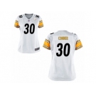 Women's Nike Pittsburgh Steelers #30 James Conner White NFL Jersey