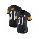 Women's Nike Pittsburgh Steelers #31 Donnie Shell Vapor Untouchable Limited Black Team Color NFL Jersey