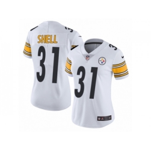 Women's Nike Pittsburgh Steelers #31 Donnie Shell Vapor Untouchable Limited White NFL Jersey