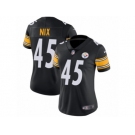 Women's Nike Pittsburgh Steelers #45 Roosevelt Nix Vapor Untouchable Limited Black Team Color NFL Jersey